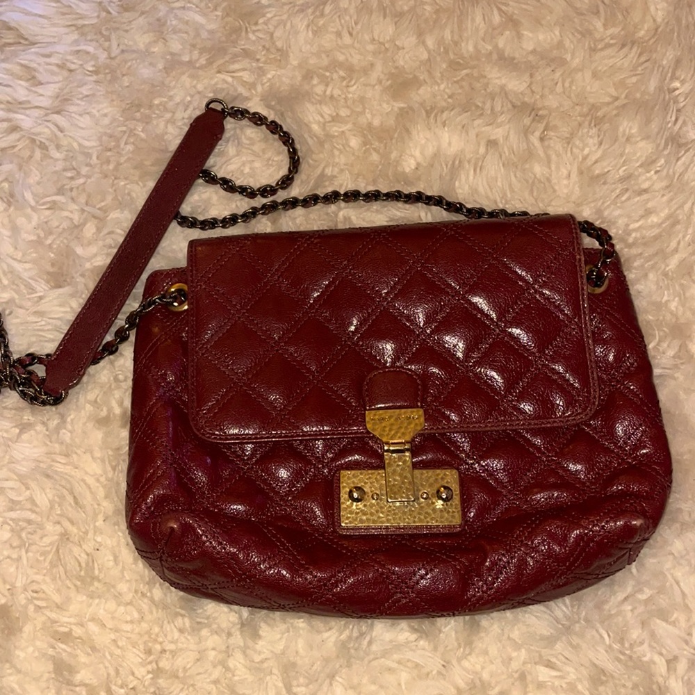 Marc Jacob’s Baroque Bag in Deep Garnet EUC